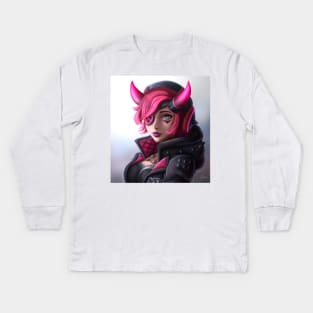 Cyberpunk Wattson Kids Long Sleeve T-Shirt